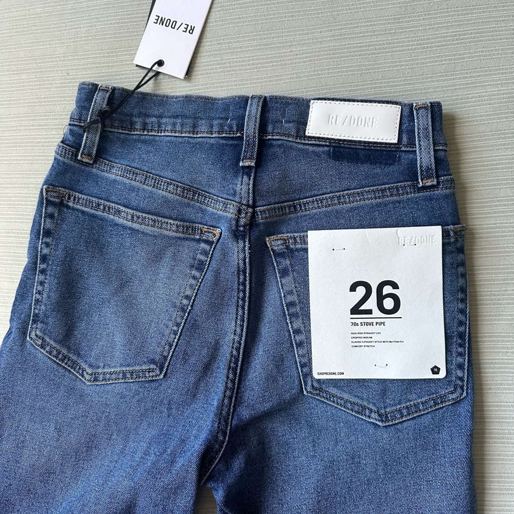 NWT re/done 70's stove pipe jeans